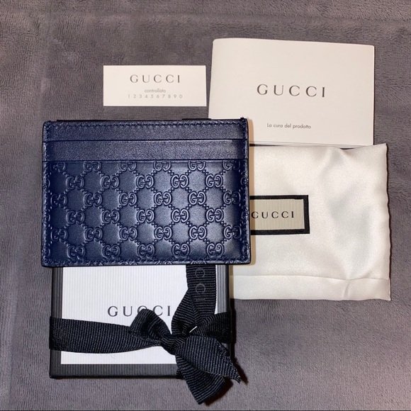 Gucci Accessories - GUCCI GG Guccissima Leather Card Holder Wallet